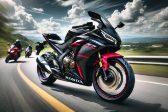 2025 Honda CBR150R स्पोर्ट्स बाइक नए Racing Red, Matte Black और Metallic Blue रंगों में, LED हेडलाइट्स, USD फ्रंट फोर्क्स और डिजिटल इंस्ट्रूमेंट क्लस्टर के साथ।
