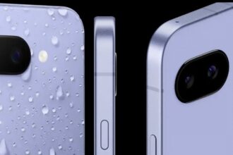 Google Pixel 9a स्मार्टफोन – 6.1-इंच OLED डिस्प्ले, Tensor G3 चिपसेट और 64MP कैमरा के साथ।