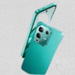 Infinix Note 50x 5G+ स्मार्टफोन एक आधुनिक टेबल पर रखा हुआ है, जिसमें 6.78-इंच का फुल HD+ AMOLED डिस्प्ले, ऑक्टागोनल 'जेम-कट' कैमरा मॉड्यूल, और 45W फास्ट चार्जिंग सपोर्ट दिखाया गया है।