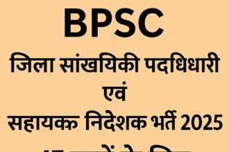 BPSC DSO / Assistant Director Recruitment 2025 Hindi Notification